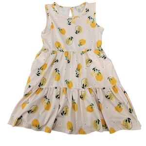 Soho Blue Lemon Print Dress